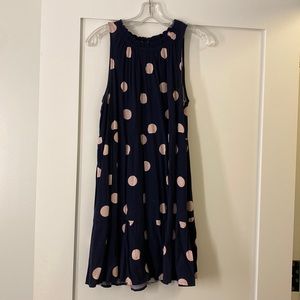 Loft navy and pink swing dress, size small. Great condition.